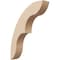 Ekena Millwork 3-inch W x 14-inch D x 18-inch H Ozark Rough Cedar Woodgrain TimberThane Knee Brace, Primed BRCUR03X14X18OZKRCPR - alternate 1